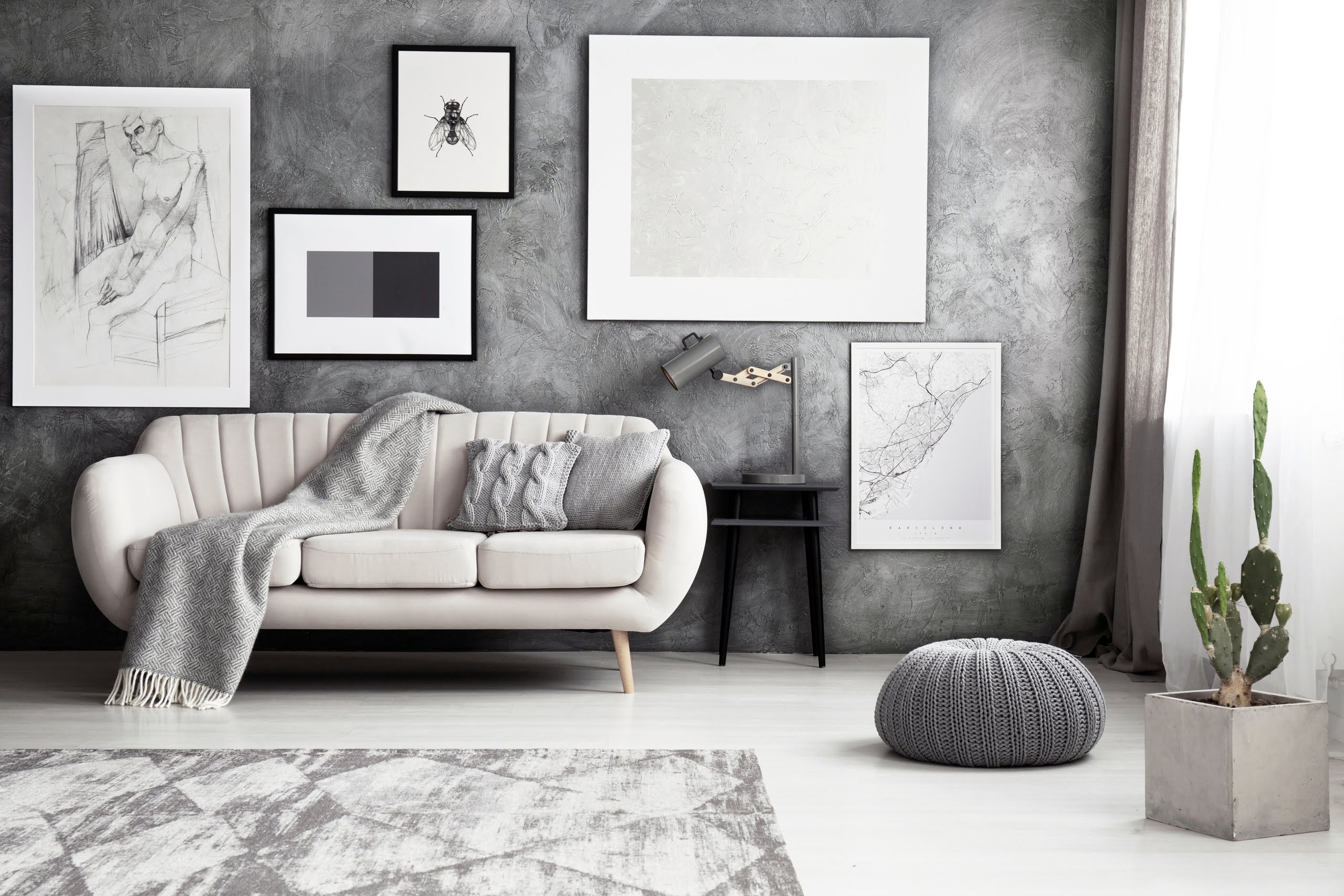 contemporary silver living room ideas