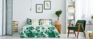 Green Plants Bedroom
