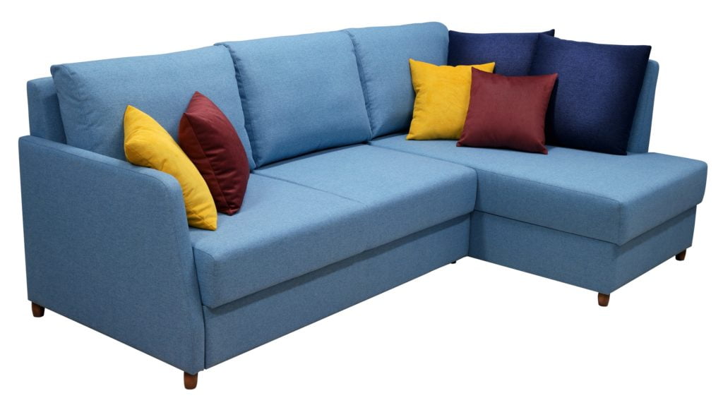 Blue Chaise Sofa