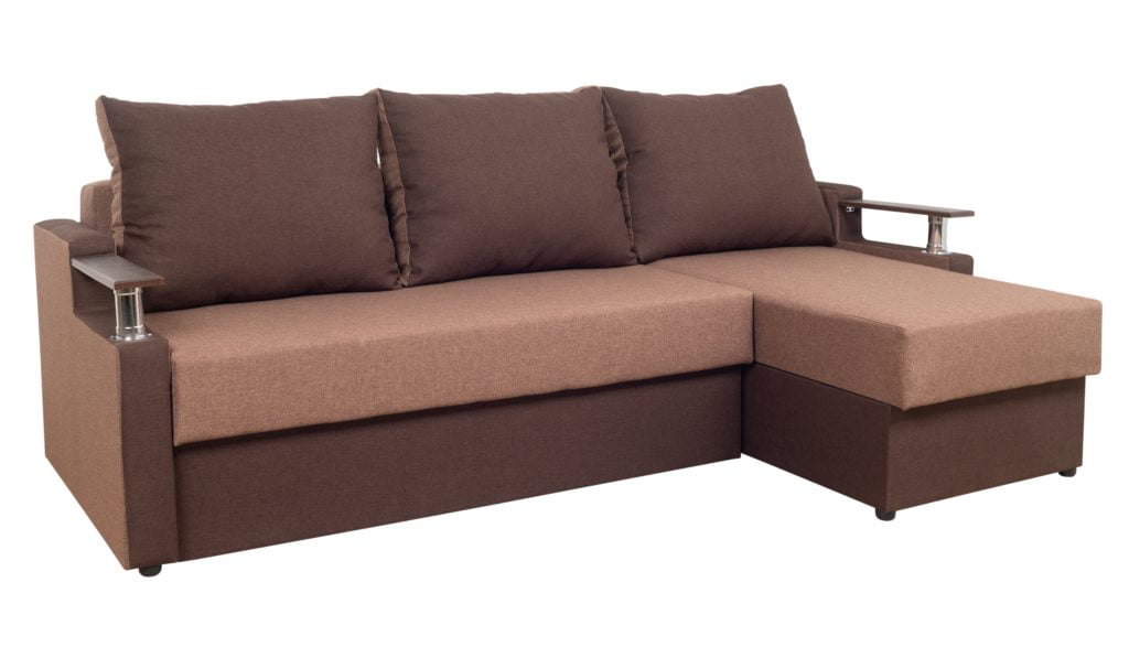 Brown Chaise Sofa