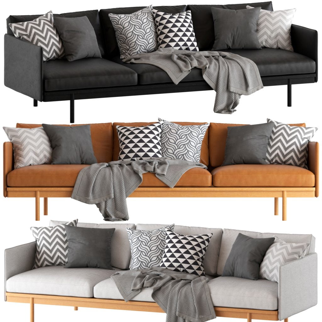 Brown Tones Are the New Neutral Featured with Traditional Hued Pillows in Smoky Gray & White Toned Bold Geometric Designs