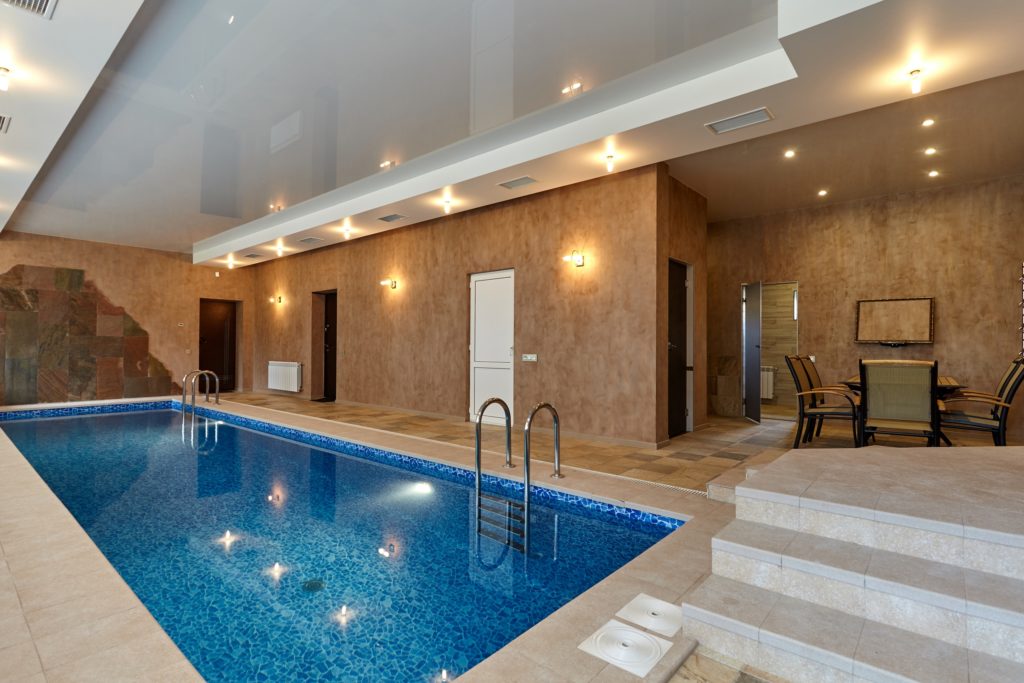 Indoor Pool and Seating Area