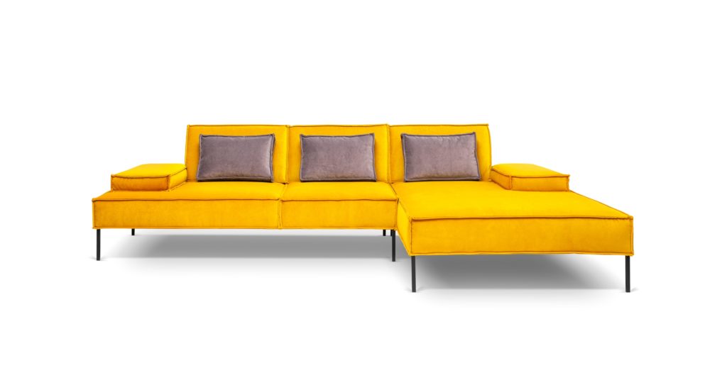Yellow Chaise Sofa