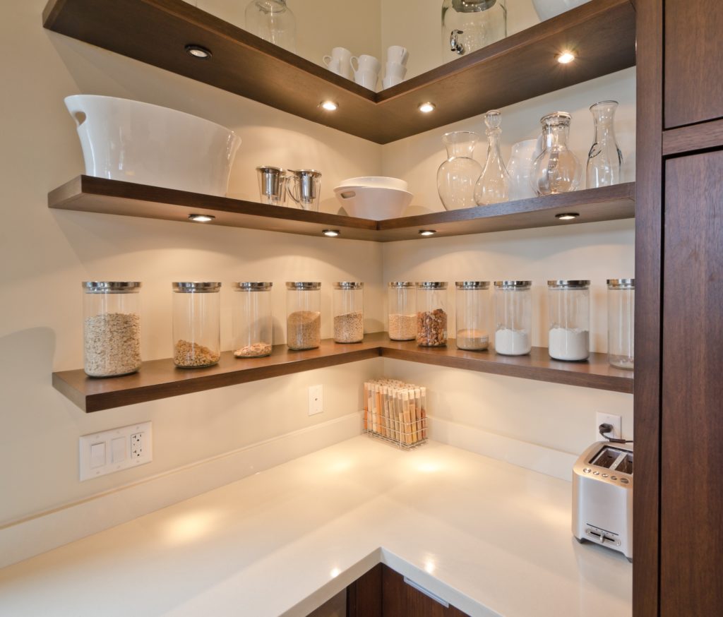 Corner Kitchen Shelves