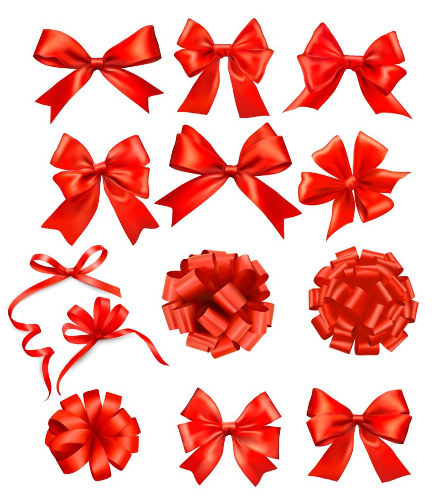 Gift wrapping bows